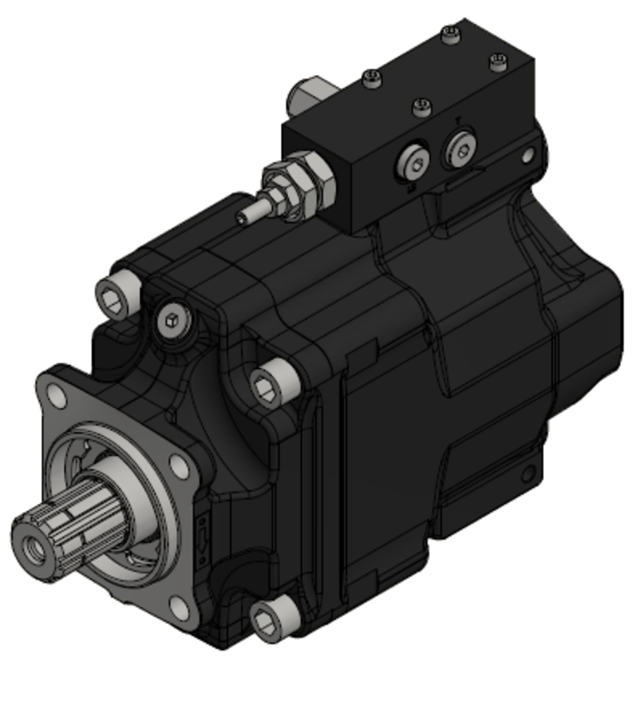 Truck Components : Parker Pump VP1 - PISTON PUMP VP1-130L-R-4H VARIABLE
